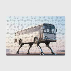 Головоломка Пазл магнитный 126 элементов Автобус на ножках