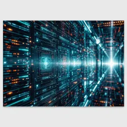 Поздравительная открытка Цифровой туннель