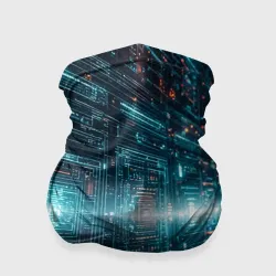 Бандана-труба 3D Цифровой туннель