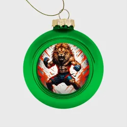 Ёлочный шар стеклянный/пластиковый Левбоец