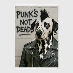 Магнитный плакат 2Х3 Dalmatian is punk - motto