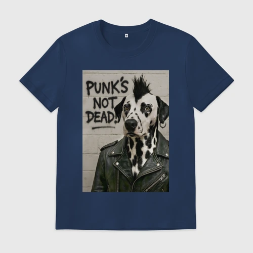 Мужская футболка хлопок Dalmatian is punk - motto