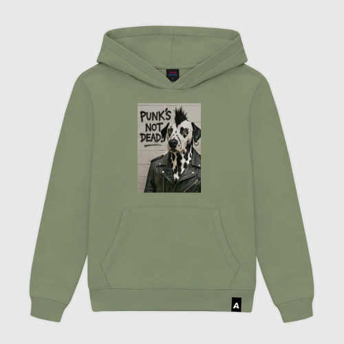 Мужская толстовка хлопок Dalmatian is punk - motto