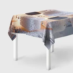 Скатерть 3D Микросхема в кубе сахара