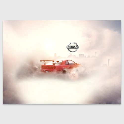 Поздравительная открытка Nissan GT-R need for speed 