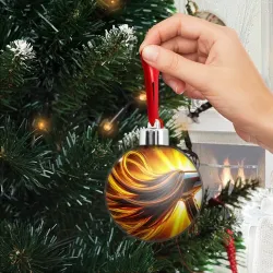 Ёлочный шар Волосы в потоке воздуха - фото 2
