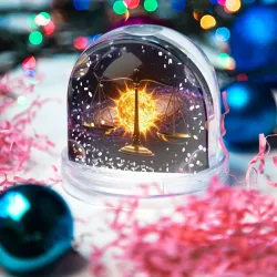 Игрушка Снежный шар Космические весы - фото 2