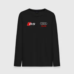 Мужской лонгслив хлопок Audi RS white sport