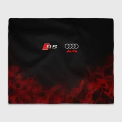 Плед 3D Audi RS geometry red sport 