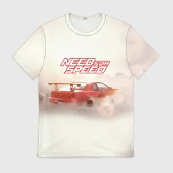 Мужская футболка 3D NFS Nissan Skyline GT-R на закате
