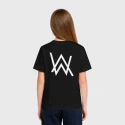Детская футболка хлопок Alan Walker лого на спине - фото 2