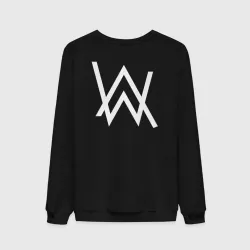 Мужской свитшот хлопок Alan Walker лого на спине