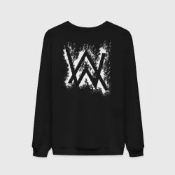 Мужской свитшот хлопок Alan Walker брызги краски на спине