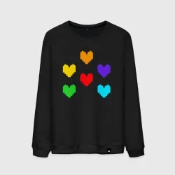 Мужской свитшот хлопок Undertale hearts love
