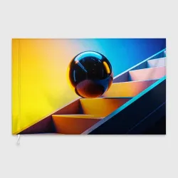 Флаг 3D Шар на лестнице
