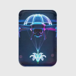 Картхолдер Magsafe магнитный Дрон с лилией
