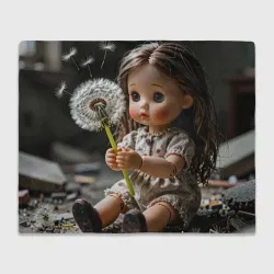 Плед 3D Кукла с одуванчиком
