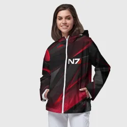 Женская ветровка 3D Mass Effect красная  броня N7  - фото 2