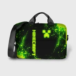 Сумка для ноутбука 3D Майнкрафт токсичный Крипер брызги