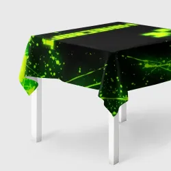 Скатерть 3D Майнкрафт токсичный Крипер брызги