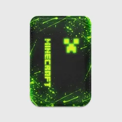 Картхолдер Magsafe магнитный Майнкрафт токсичный Крипер брызги