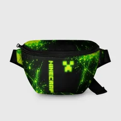 Поясная сумка 3D Майнкрафт токсичный Крипер брызги
