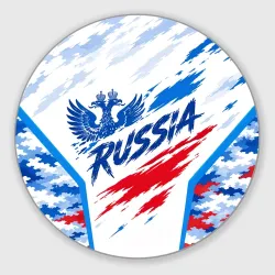 Круглый коврик для мышки Яркий двуглавый орел