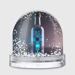 Игрушка Снежный шар Футуристическая бутылка