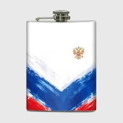 Фляга Флаг России красками