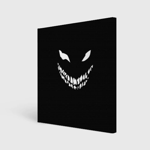 Холст квадратный Disturbed demon white face