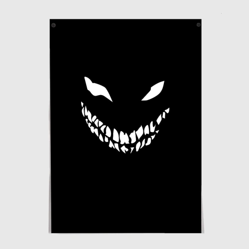 Постер Disturbed demon white face