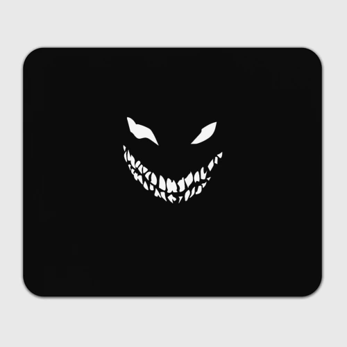 Прямоугольный коврик для мышки Disturbed demon white face