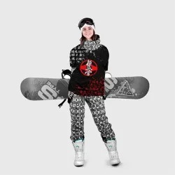 Накидка на куртку 3D Киокушинкай карате на чёрном - фото 2