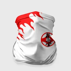 Бандана-труба 3D Киокушинкай чёрно-красный огонь карате