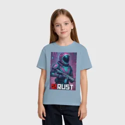 Детская футболка хлопок Video game Rust - Astronaut skin - фото 2