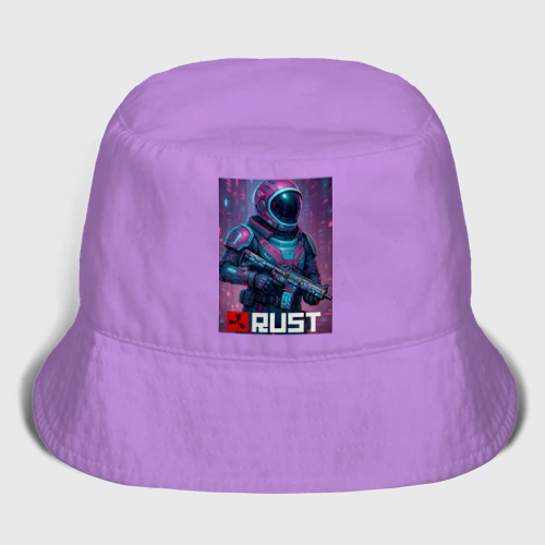 Мужская панама хлопок Video game Rust - Astronaut skin