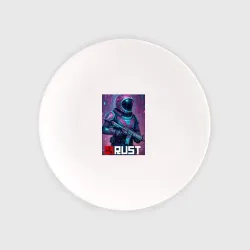 Тарелка Video game Rust - Astronaut skin