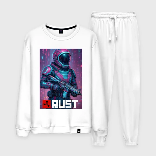 Мужской костюм хлопок Video game Rust - Astronaut skin