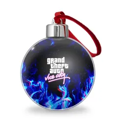 Ёлочный шар GTA Vice City огонь неоновой ночи 