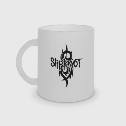 Кружка матовая стеклянная Slipknot рок