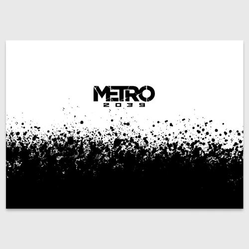 Поздравительная открытка Metro 2039 брызги красок 