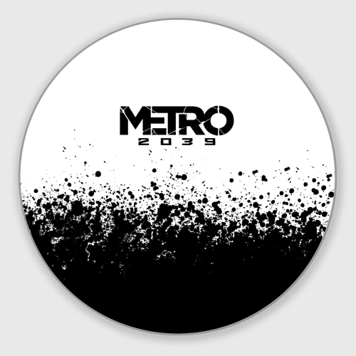 Круглый коврик для мышки Metro 2039 брызги красок 
