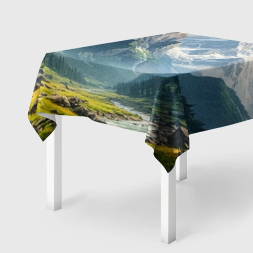 Скатерть 3D Скалы и вершины