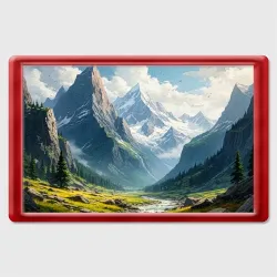 Магнит 45*70 Скалы и вершины