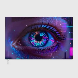 Флаг 3D Кибернетический глаз