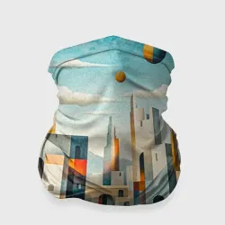 Бандана-труба 3D Архитектурный пейзаж