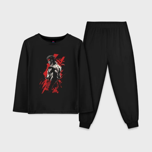 Детская пижама с лонгсливом хлопок Fighter style