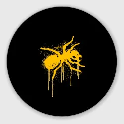 Круглый коврик для мышки The Prodigy yellow ant