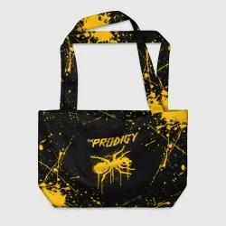 Пляжная сумка 3D The Prodigy муравей жёлтые брызги краски