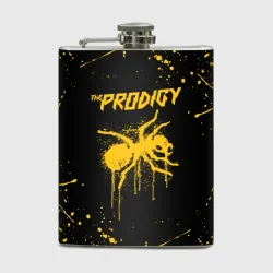 Фляга The Prodigy муравей жёлтые брызги краски